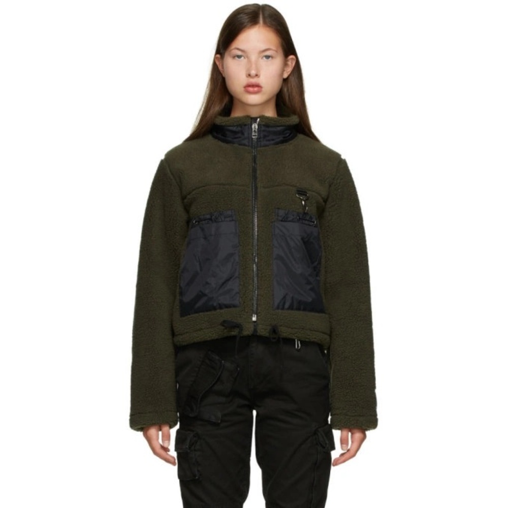 Reese Cooper Green Sherpa Jacket